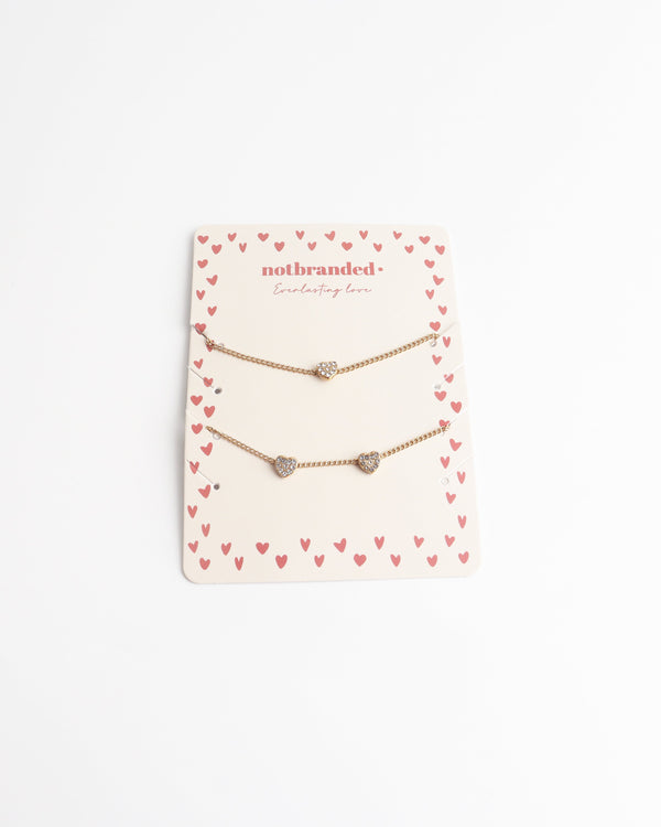 Heartshine Sparkle Heart Bracelet Set