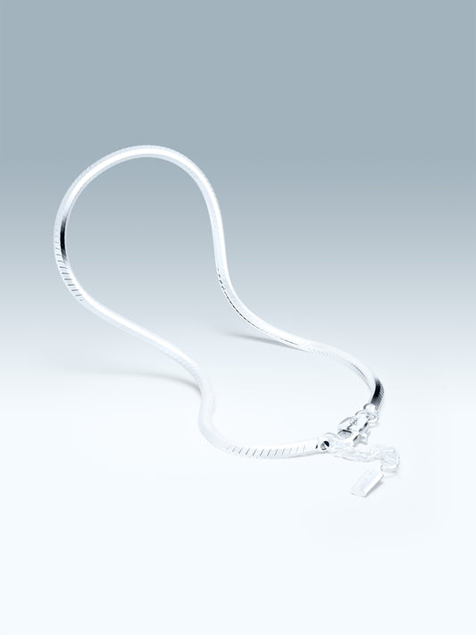 Octagon Silver Chain Bracelet